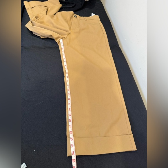 🔥Zara Women’s Tan Pants Sz L Like New🔥 - Picture 4 of 9
